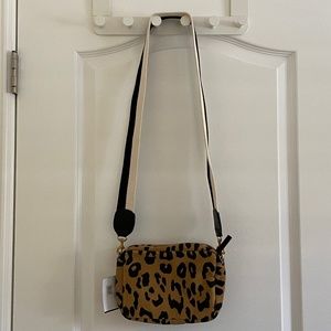 Clare V Midi Sac in Jaguar with Black/White Strap